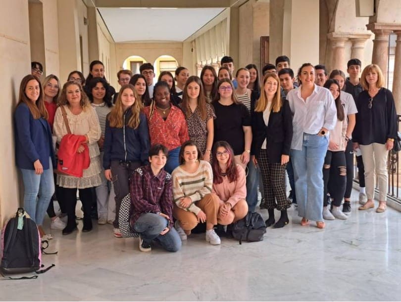 Visita de alumnos franceses de Tours